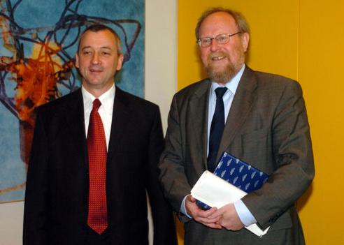 Thierse, Wolfgang; Pirinski, Georgi Reichstagsgebäude, Empfangsraum