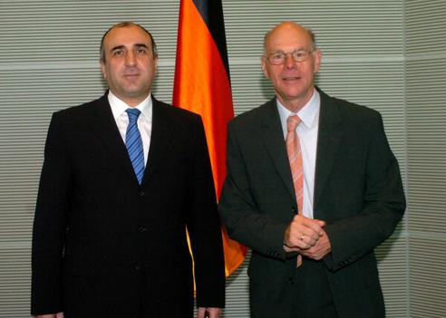 Lammert, Norbert; Mammadyarov, Elmar Reichstagsgebäude, Empfangsraum