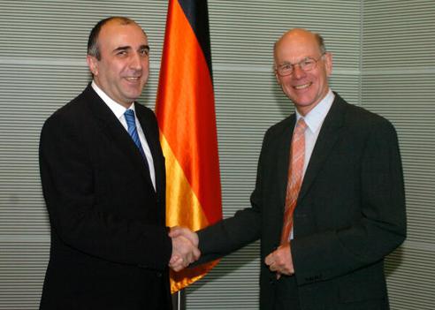 Lammert, Norbert; Mammadyarov, Elmar Reichstagsgebäude, Empfangsraum