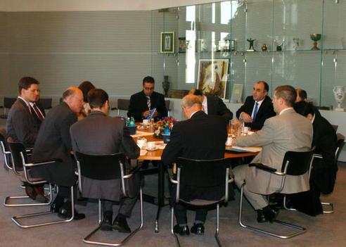 Lammert, Norbert; Mammadyarov, Elmar Reichstagsgebäude, Empfangsraum