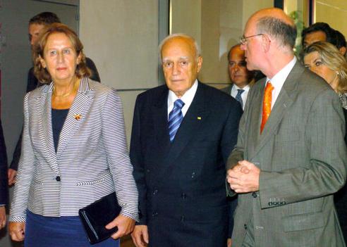 Lammert, Norbert; Papoulias, Karolos; Papoulia, May Reichstagsgebäude, Empfangsraum