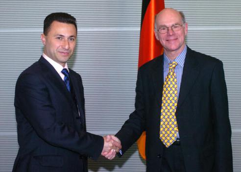 Lammert, Norbert; Gruevski, Nikola Reichstagsgebäude, Empfangsraum