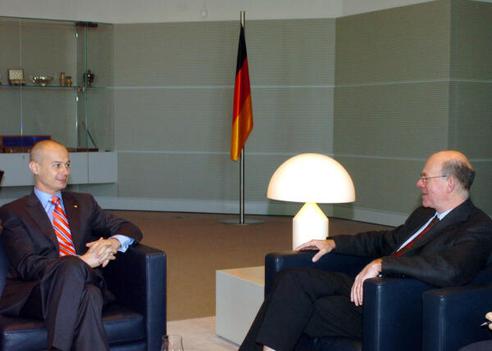 Lammert, Norbert; Olteanu, Bogdan Reichstagsgebäude, Empfangsraum