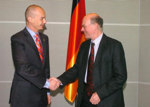 Lammert, Norbert; Olteanu, Bogdan Reichstagsgebäude, Empfangsraum