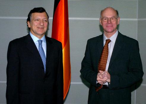 Lammert, Norbert; Barroso, José Manuel Reichstagsgebäude, Empfangsraum