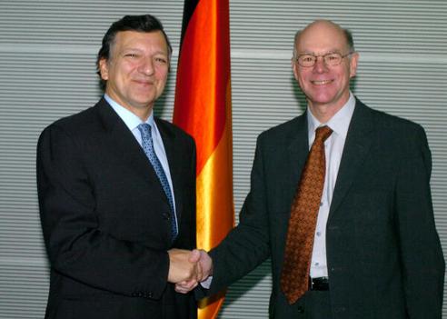 Lammert, Norbert; Barroso, José Manuel Reichstagsgebäude, Empfangsraum