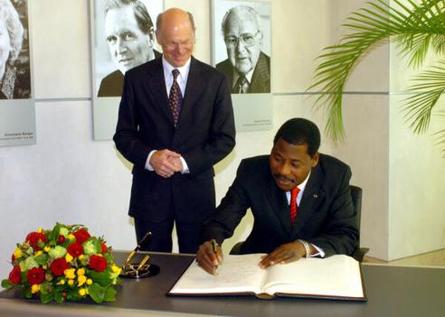 Lammert, Norbert; Yayi Boni, Thomas Reichstagsgebäude, Empfangsraum