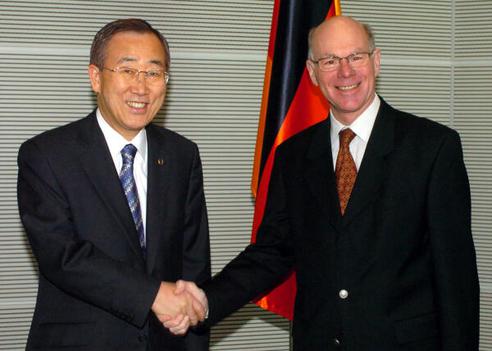 Lammert, Norbert; Ki-moon, Ban Reichstagsgebäude, Empfangsraum