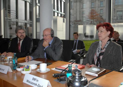 Hoppe, Thilo; Wieczorek-Zeul, Heidemarie; Michel, Louis Paul-Löbe-Haus, Sitzungssaal