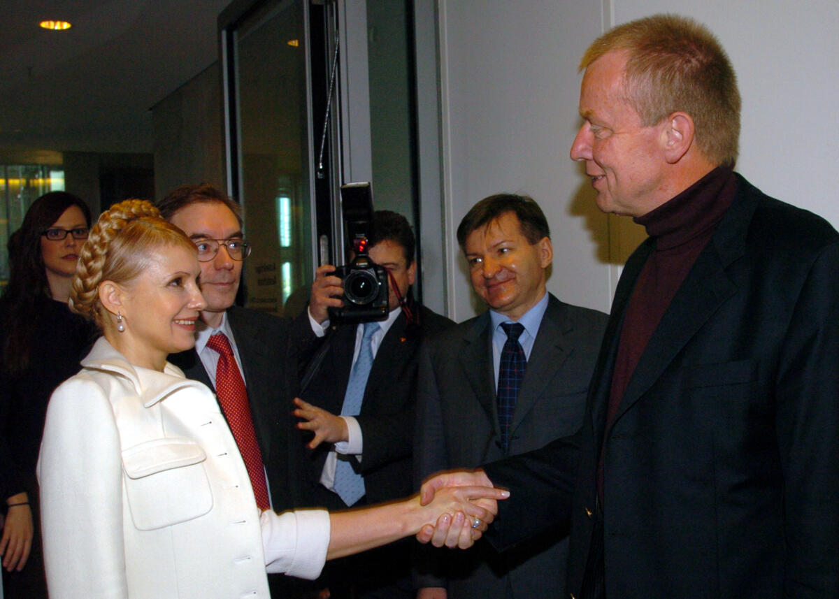 Polenz, Ruprecht; Timoschenko, Julia Ruprecht Polenz, CDU/CSU, Vorsitzender des Auswärtigen Ausschusses empfängt die ukrainische Politikerin und ehemalige Ministerpräsidentin, Julia Timoschenko.