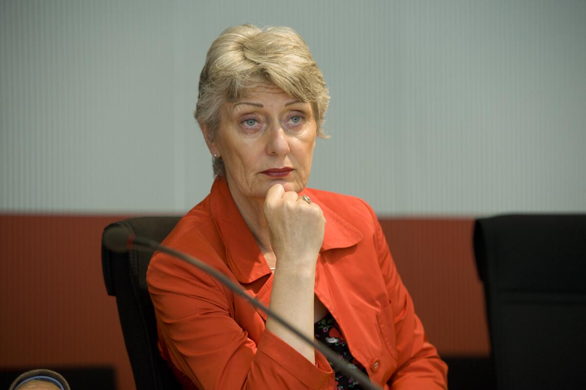 Marielusie Beck , Bündnis 90/Die Grünen, MdB, in der Sitzung des Auswärtigen Auschusses im Paul-Löbe-Haus. Beck, Marieluise Marielusie Beck , Bündnis 90/Die Grünen, MdB, in der Sitzung des Auswärtigen Auschusses im Paul-Löbe-Haus.