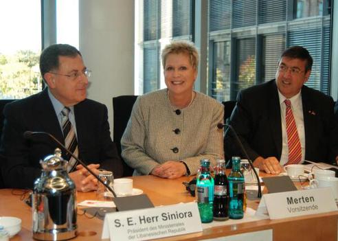 Merten, Ulrike; Lamers, Karl A.; Siniora, Fuad Paul-Löbe-Haus, Sitzungssaal