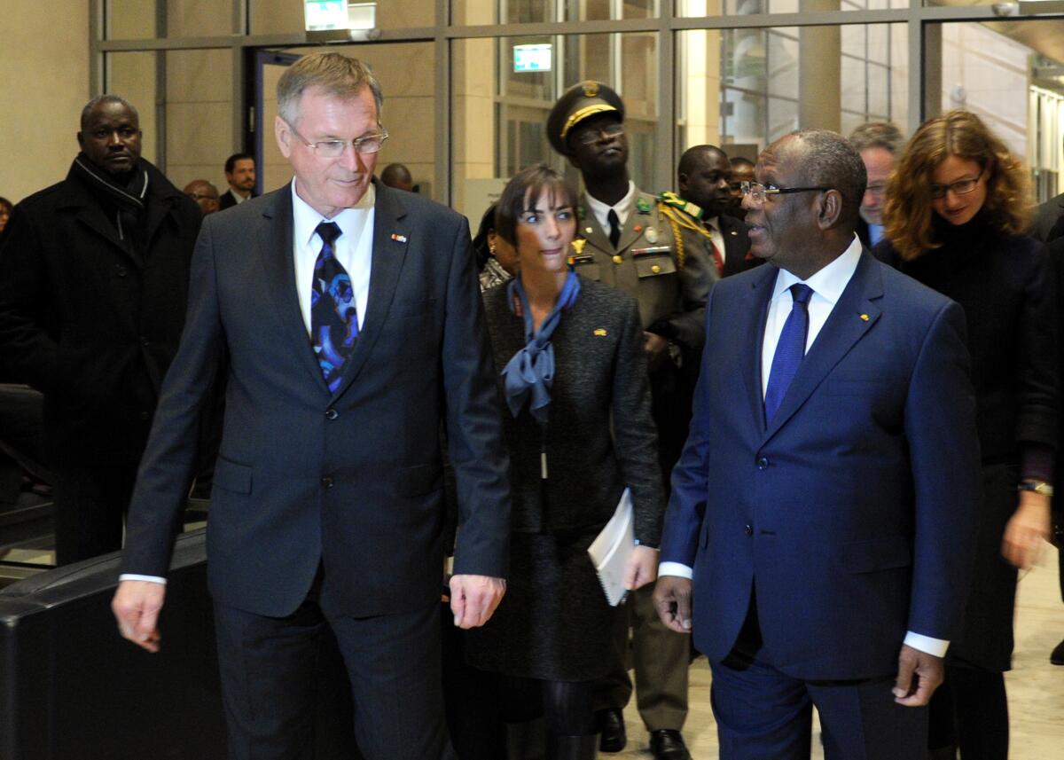 Singhammer, Johannes; Keita, Ibrahim Boubacar Bundestagsvizepräsident Johannes Singhammer, (li), CDU/CSU, empfängt den Staatspräsidenten der Republik Mali, Ibrahim Boubacar Keita, (re), zu einem Gespräch.; Präsident.