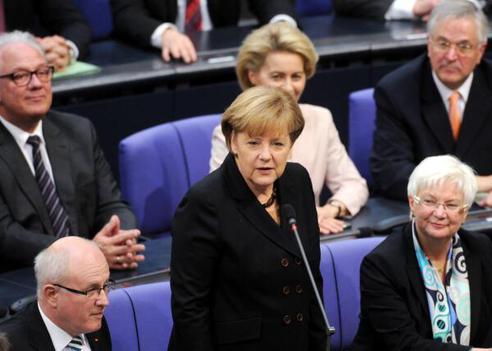 Merkel, Angela Reichstagsgebäude, Plenarsaal
