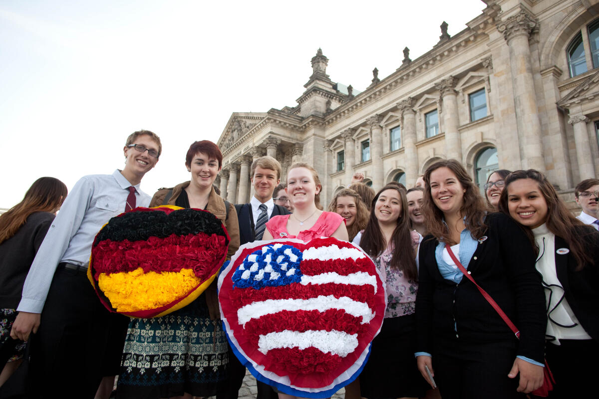  Berlin-Tag der PPP-Stipendiaten am Freitag, 15. Juni 2012, kamen 328 junge Amerikaner des Parlamentarischen Patenschaftsprogramms zusammen