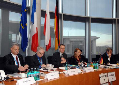 Krichbaum, Gunther; Rakoczy, Stanislaw; Wittbrodt, Edmund; Lequiller, Pierre Paul-Löbe-Haus, Sitzungssaal