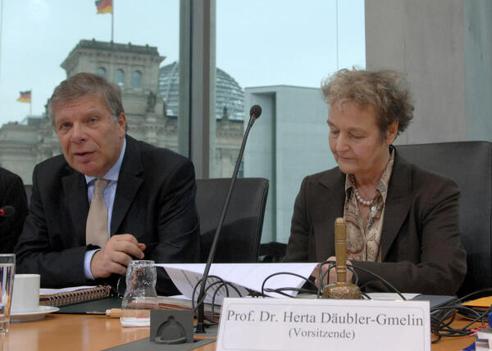 Däubler-Gmelin, Herta; Danckert, Peter Marie-Elisabeth-Lüders-Haus, Anhörungssaal