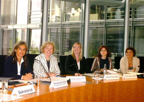 Noll, Michaela; Gruß, Miriam; Böhmer, Maria; Deligöz, Ekin; Golze, Diana Paul-Löbe-Haus, Sitzungssaal