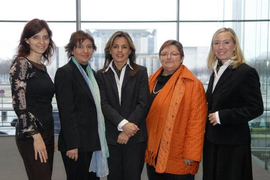 Golze, Diana; Deligöz, Ekin; Noll, Michaela; Rupprecht, Marlene; Gruß, Miriam Paul-Löbe-Haus, Innenansicht