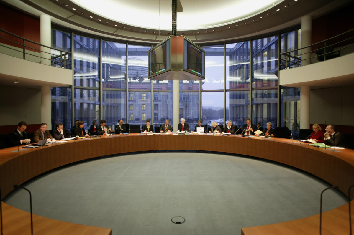  Blick in des Sitzungssaal.; Überblick, Totale, Abgeordnete, MdB, Besucher-Galerie