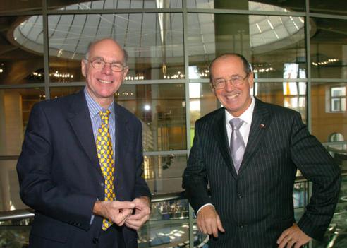 Lammert, Norbert; Cukjati, France Reichstagsgebäude, Präsidialebene