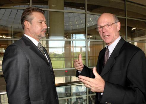 Lammert, Norbert; Crvenkovski, Branko Reichstagsgebäude, Präsidialebene
