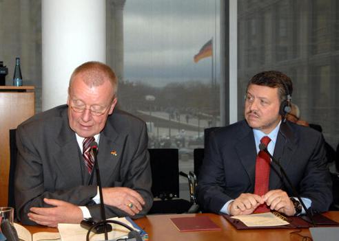 Polenz, Ruprecht; Hussein, Abdullah II. bin Al- Paul-Löbe-Haus, Sitzungssaal
