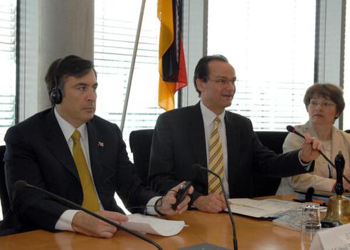 Krichbaum, Gunther; Saakaschwili, Micheil Paul-Löbe-Haus, Sitzungssaal
