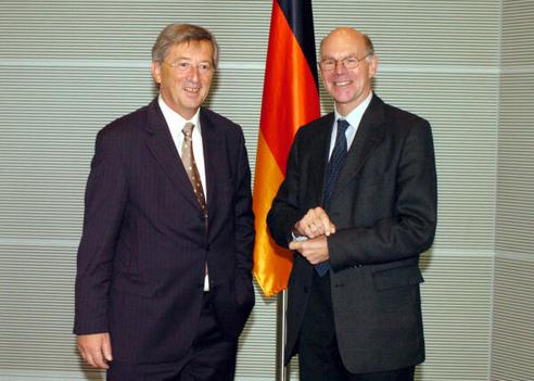 Lammert, Norbert; Juncker, Jean-Claude Reichstagsgebäude, Empfangsraum