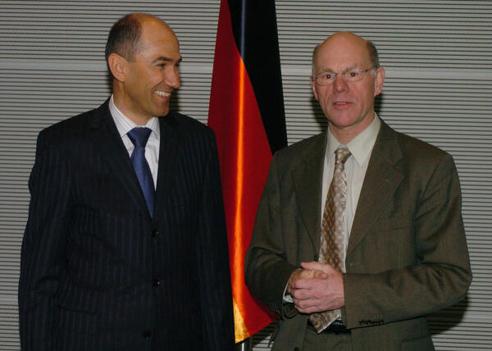 Lammert, Norbert; Jansa, Janez Reichstagsgebäude, Empfangsraum