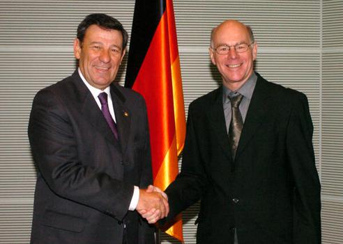Lammert, Norbert; Novoa, Rodolfo Nin Reichstagsgebäude, Empfangsraum
