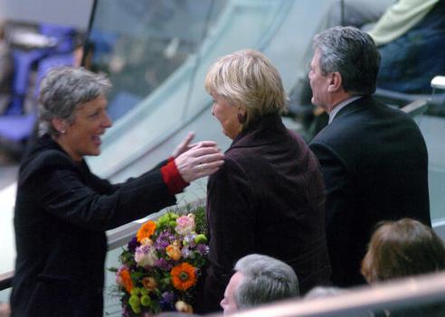 Birthler, Marianne; Beck, Marieluise; Gauck, Joachim Reichstagsgebäude, Plenarsaal