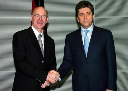 Lammert, Norbert; Parvanov, Georgi Reichstagsgebäude, Empfangsraum