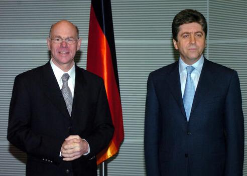 Lammert, Norbert; Parvanov, Georgi Reichstagsgebäude, Empfangsraum