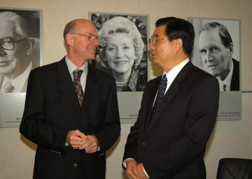 Hu Jintao; Lammert, Norbert Reichstagsgebäude, Präsidialebene