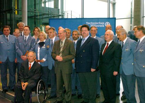 Lammert, Norbert; Broemme, Albrecht; Schäuble, Wolfgang; Fuchtel, Hans-Joachim Paul-Löbe-Haus, Innenansicht