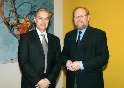 Thierse, Wolfgang; Bautista, Luis Ernesto Derbez Reichstagsgebäude, Empfangsraum