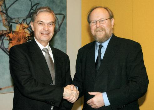 Thierse, Wolfgang; Bautista, Luis Ernesto Derbez Reichstagsgebäude, Empfangsraum