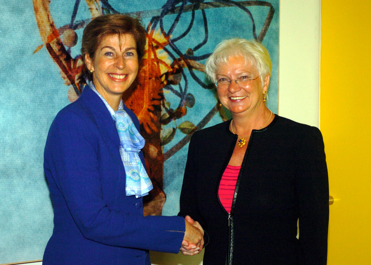 Hasselfeldt, Gerda; Barco, Carolina Bundestagsvizepräsidentin Gerda Hasselfeldt, CDU/CSU, (re) empfängt die Außenministerin der Republik Kolumbien, Dr. Carolina Barco