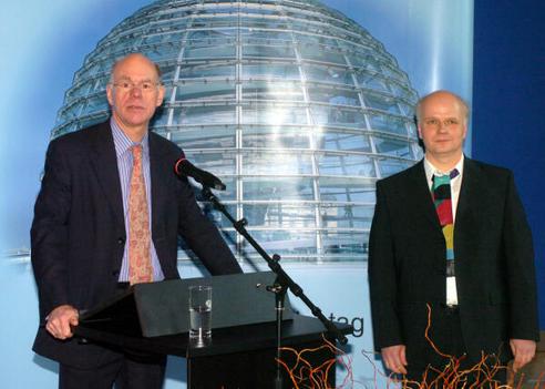 Lammert, Norbert; Birnbaum, Robert Reichstagsgebäude, Abgeordnetenlobby
