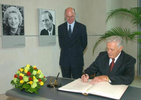 Lammert, Norbert; Adamkus, Valdas Reichstagsgebäude, Präsidialebene