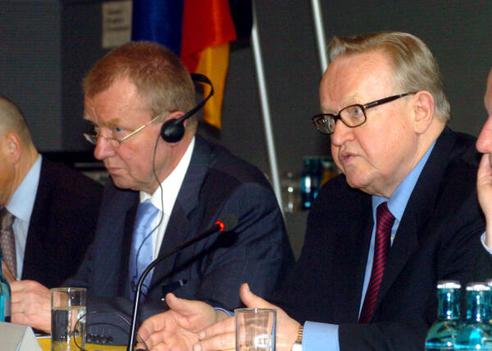 Polenz, Ruprecht; Ahtissari, Martti Reichstagsgebäude, Protokollsaal