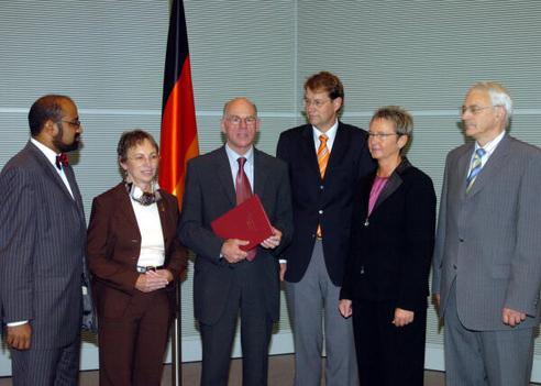 Lammert, Norbert; Winkler, Josef Philip; Lösekrug-Möller, Gabriele; Storjohann, Gero; Naumann, Kersten; Baumann, Günter Reichstagsgebäude, Empfangsraum