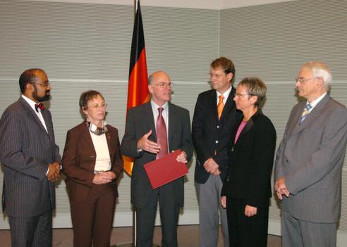 Lammert, Norbert; Winkler, Josef Philip; Lösekrug-Möller, Gabriele; Storjohann, Gero; Naumann, Kersten; Baumann, Günter Reichstagsgebäude, Empfangsraum