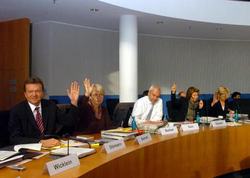 Dörmann, Martin; Barnett, Doris; Duin, Garrelt; Dückert, Thea; Wolf, Margareta Paul-Löbe-Haus, Sitzungssaal