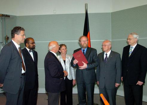 Addicks, Karl; Winkler, Josef Philip; Guttmacher, Karlheinz; Lösekrug-Möller, Gabriele; Thierse, Wolfgang; Hagemann, Klaus; Baumann, Günter Reichstagsgebäude, Empfangsraum
