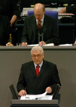 Steinmeier, Frank-Walter; Lammert, Norbert Reichstagsgebäude, Plenarsaal