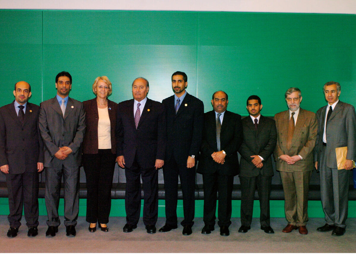 Kastner, Susanne; Nabouda, Khalifa Jumma Al Bundestagsvizepräsidentin Dr. h. c. Susanne Kastner, SPD, empfängt das Mitglied des Innen- und Verteidigungsausschusses des Federal National Council der Vereinigten Arabischen Emirate, Khalifa Jumma Al Nabouda, hier der vierte von links