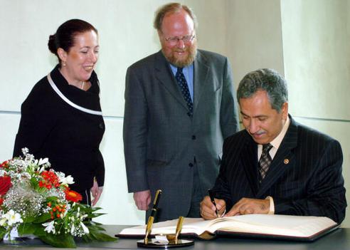 Arinc, Bülent; Thierse, Wolfgang Reichstagsgebäude, Empfangsraum