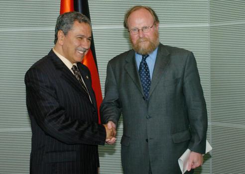 Arinc, Bülent; Thierse, Wolfgang Reichstagsgebäude, Empfangsraum